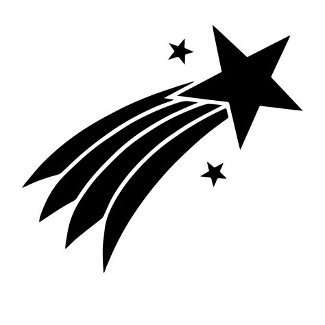 Download Free Shooting Star SVG, Shooting Star DXF, Cuttable File Images